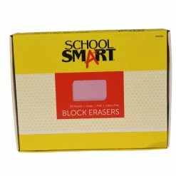 Cheapest ❤️ School Smart Block Erasers, Large, Pink, Pack Of 40 😉