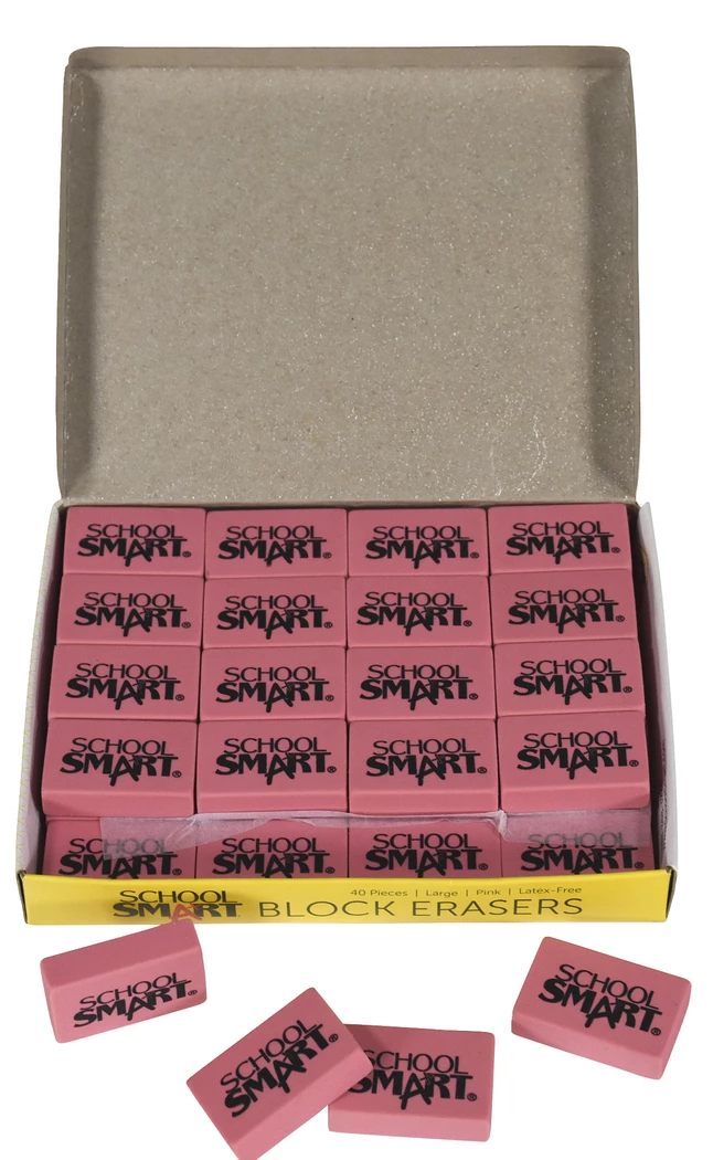 Cheapest โค๏ธ School Smart Block Erasers, Large, Pink, Pack Of 40 ๐ 6 Cheapest โค๏ธ School Smart Block Erasers, Large, Pink, Pack Of 40 ๐ - Image 4