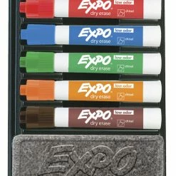 Discount 🧨 EXPO Dry Erase Low Odor Organizer Kit, Chisel Tip, Assorted Colors, Pack Of 6 🧨