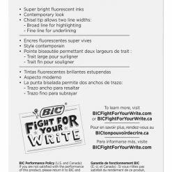 Best Pirce 🥰 BIC Brite Liner Highlighter, Chisel Tip, Assorted Colors, Set Of 5 🥰 -School Smart - shop 038857 C ecommfullsize