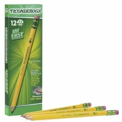Best Sale 😉 Ticonderoga My First Pencils With Latex-Free Erasers, No 2 Tips, Yellow, Pack Of 12 ⭐