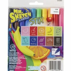Best deal ⭐ Mr Sketch Premium Scented Stix Watercolor Markers, Fine Tip, Assorted Scents AndColors, Set Of 10 🛒 -School Smart - shop 059424 A ecommfullsize