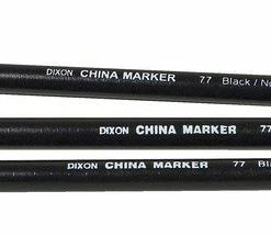 Promo 😍 Dixon Industrial Phano China Marking Pencils, Black, Pack Of 12 🤩 -School Smart - shop 077222 A ecommfullsize
