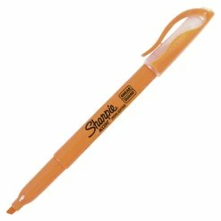 Best deal 🎁 Sharpie Accent Smear Guard Highlighter, Chisel-Narrow Tip, Fluorescent Orange, Pack Of 12 🥰
