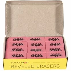 Cheapest 💯 School Smart Beveled Block Erasers, Small, Pink, Pack Of 36 😍 9 Cheapest 💯 School Smart Beveled Block Erasers, Small, Pink, Pack Of 36 😍 -School Smart - shop 077354 B ecommfullsize
