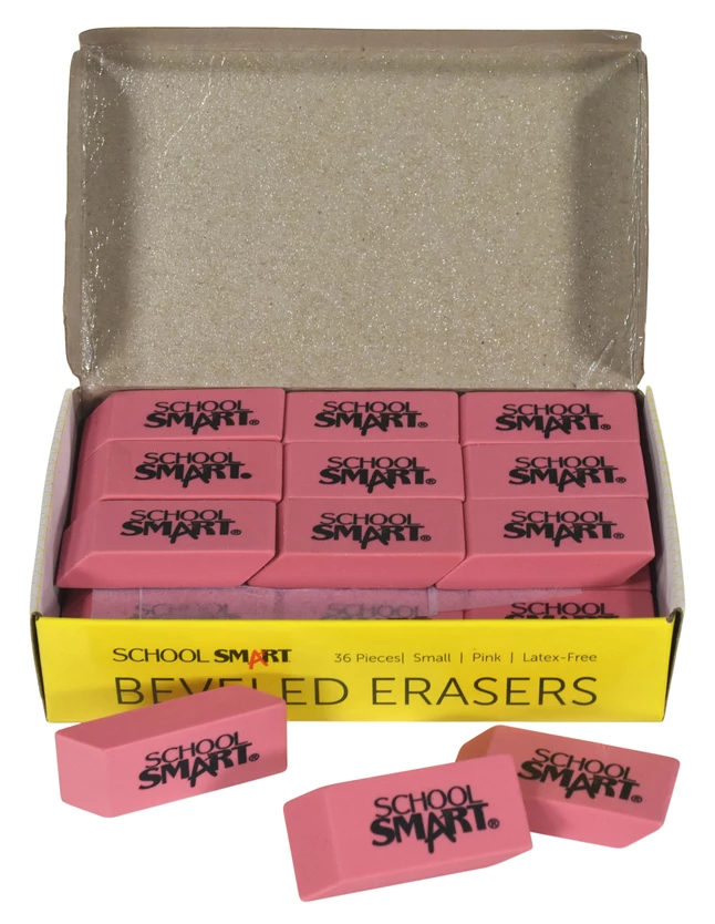 Cheapest 💯 School Smart Beveled Block Erasers, Small, Pink, Pack Of 36 😍 7 Cheapest 💯 School Smart Beveled Block Erasers, Small, Pink, Pack Of 36 😍 - Image 5