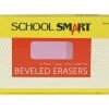 Flash Sale 😀 School Smart Beveled Block Erasers, Large, Pink, Pack Of 12 🔥 -School Smart - shop 077356 A ecommfullsize