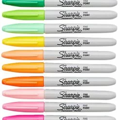 Promo 🔔 Sharpie Fine Permanent Markers, Fine Tip, Assorted Colors, Set Of 24 🛒 -School Smart - shop 079673 A ecommfullsize