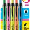 Cheap 🌟 Sharpie Accent Smear Guard Non-Toxic Retractable Highlighter Set, Chisel-Narrow Tip, Assorted Color, Set Of 5 😍 -School Smart - shop 081764 ecommfullsize