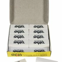 Discount ๐ School Smart Vinyl Block Erasers, 2-1/2 X 7/8 X 1/2 Inches, White, Pack Of 20 ๐ 11 Discount ๐ School Smart Vinyl Block Erasers, 2-1/2 X 7/8 X 1/2 Inches, White, Pack Of 20 ๐ -School Smart - shop 084810 D ecommfullsize