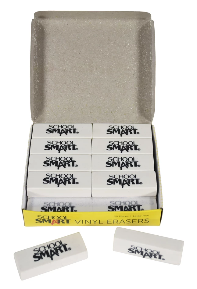 Discount ๐ School Smart Vinyl Block Erasers, 2-1/2 X 7/8 X 1/2 Inches, White, Pack Of 20 ๐ 7 Discount ๐ School Smart Vinyl Block Erasers, 2-1/2 X 7/8 X 1/2 Inches, White, Pack Of 20 ๐ - Image 5