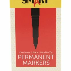 Best reviews of ⭐ School Smart Quick-Drying Permanent Markers, Ultra Fine Tips, Black, Pack Of 12 ✔️