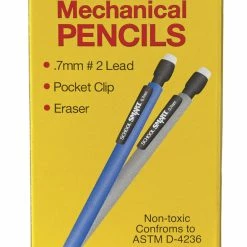Promo ❤️ School Smart Mechanical Pencils With Erasers, 0.7 Mm Tip, No 2 Lead, Assorted Colors, Pack Of 12 🧨