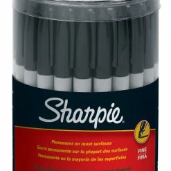 Buy ✔️ Sharpie Fine Permanent Markers With Canister, Black, Pack Of 36 ✨