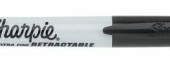 Budget ⭐ Sharpie Retractable Permanent Marker, Ultra Fine Tip, Black, Pack Of 12 🌟