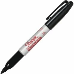 Deals 💯 Sharpie Non-Washable Smearproof Water Resistant Permanent Marker, Fine Tip, Black, Pack Of 12 ⌛
