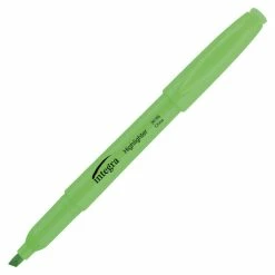 Cheapest ⌛ Integra Pen Style Highlighter, Chisel Tip, Fluorescent Green 🤩