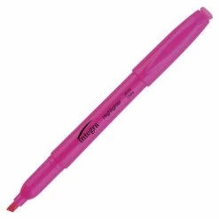 Buy ✔️ Integra Pen Style Highlighter, Chisel Tip, Fluorescent Pink, Pack Of 12 🥰