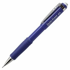 Flash Sale 😀 Pentel Twist-Eraser III Refillable Automatic Mechanical Pencil, Comfort Grip, 0.5 Mm Protective Tip, Blue 🧨