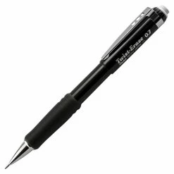 Coupon 💯 Pentel Twist-Eraser III Refillable Automatic Mechanical Pencil, Comfort Grip, 0.7 Mm Tip, Black 😍