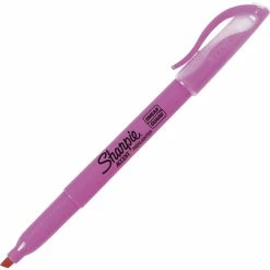 Budget 🥰 Sharpie Sanford Smear Guard Non-Toxic Pocket Style Smear-Resistant Highlighter, Chisel Tip, Fluorescent Pink, Pack Of 12 🔥