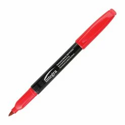 Budget 🔥 Integra Fade And Water Resistant Quick-Drying Permanent Marker, Fine Tip, Red, Pack Of 12 ⭐