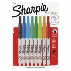 Hot Sale 😉 Sharpie Retractable Permanent Marker, Ultra Fine Tip, Assorted Colors, Set Of 8 😀