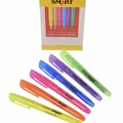 Promo 🔥 School Smart Highlighter, Chisel Tip, Assorted Colors, Pack Of 6 🛒 -School Smart - shop 1298145 C ecommfullsize