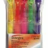 Best reviews of 🤩 Integra Liquid Ink Non-Refillable Pen Style Highlighter Set, Chisel Tip, Assorted Fluorescent Color, Set Of 5 😀