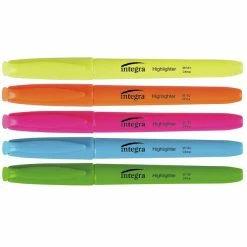 Top 10 🎉 Integra Pen Style Highlighter Set Chisel Tip, Assorted Fluorescent Color, Set Of 5 ❤️