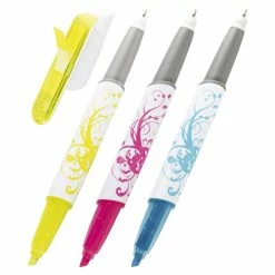 Wholesale ⭐ Post-it Flag Pen And Highlighter Set With 3/8 In Flag Chisel Tip, Assorted Color, Set Of 3 👏