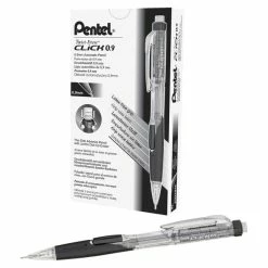 Buy 🤩 Pentel Twist-Erase Click Mechanical Pencil, .9 Mm, Black ⌛