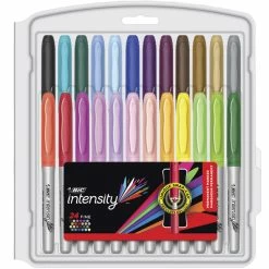 Cheapest 🌟 BIC Intensity Permanent Marker, Fine Tip, Assorted Fashion Colors, Pack Of 24 ❤️