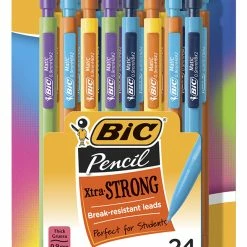 Brand new 😍 BIC Xtra Strong Mechanical Pencils, 0.9 Mm, Assorted Color Barrels, Pack Of 24 😉