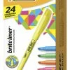 Coupon 🛒 BIC BriteLiner Chisel Tip Pocket Highlighter, Assorted Colors, Set Of 24 ❤️ -School Smart - shop 1335059 A ecommfullsize