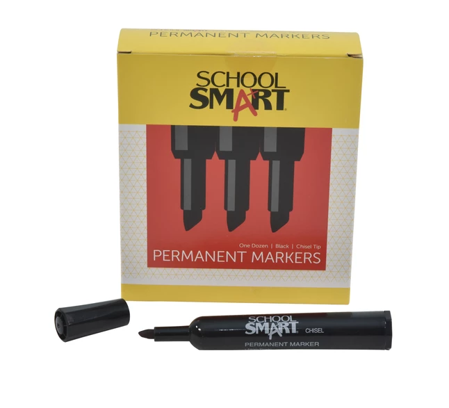 Best deal ๐ School Smart Permanent Markers, Broad Chisel Tips, Black, Pack Of 12 ๐ 5 Best deal ๐ School Smart Permanent Markers, Broad Chisel Tips, Black, Pack Of 12 ๐ - Image 3