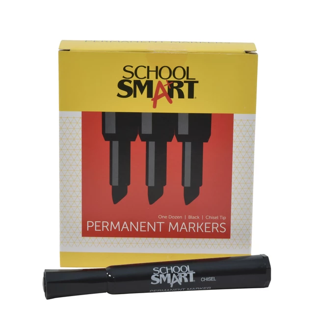 Best deal ๐ School Smart Permanent Markers, Broad Chisel Tips, Black, Pack Of 12 ๐ 3 Best deal ๐ School Smart Permanent Markers, Broad Chisel Tips, Black, Pack Of 12 ๐