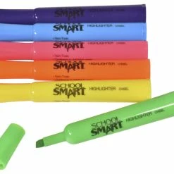 Outlet 🎁 School Smart Non-Toxic Tank Style Highlighter Set, Chisel Tip, Assorted Colors, Set Of 6 🔥 -School Smart - shop 1354258 ecommfullsize