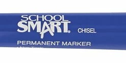 Best Pirce 😉 School Smart Non-Toxic Permanent Marker, Broad Chisel Tip, Blue, Pack Of 12 🎁 -School Smart - shop 1354260 ecommfullsize