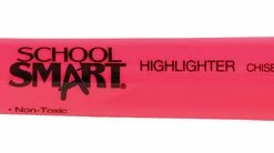 Discount 😍 School Smart Non-Toxic Tank Style Highlighter, Chisel Tip, Pink, Pack Of 12 🤩