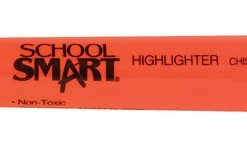 Best reviews of 👏 School Smart Non-Toxic Tank Style Highlighter, Chisel Tip, Orange, Pack Of 12 🛒