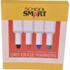 Discount 😍 School Smart Dry Erase Markers, Bullet Tip, Low Odor, Assorted Colors, Set Of 8 😀