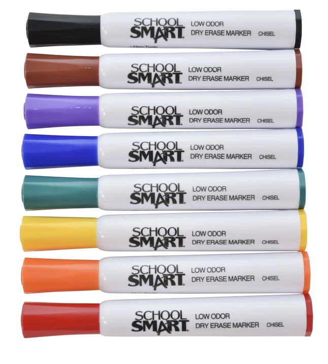 Cheap ⭐ School Smart Low Odor Non-Toxic Dry Erase Tank Style Marker, Chisel Tip, Assorted, Pack Of 48 ⭐ 4 Cheap ⭐ School Smart Low Odor Non-Toxic Dry Erase Tank Style Marker, Chisel Tip, Assorted, Pack Of 48 ⭐ - Image 2