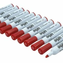 Wholesale 🌟 School Smart Low Odor Non-Toxic Dry Erase Marker, Chisel Tip, Red, Pack Of 12 🧨 -School Smart - shop 1400753 B ecommfullsize