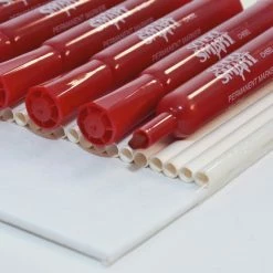 Flash Sale 🤩 School Smart Non-Toxic Permanent Marker, Broad Chisel Tip, Red, Pack Of 12 🔥 -School Smart - shop 1400755 C ecommfullsize