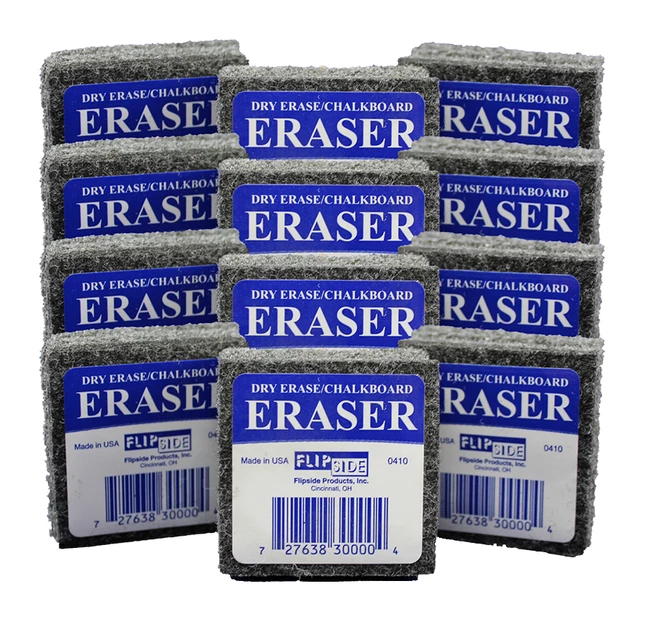 New 💯 Flipside Dry Erase Felt Student Erasers, Pack Of 12 ✨ 3 New 💯 Flipside Dry Erase Felt Student Erasers, Pack Of 12 ✨
