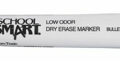 Outlet 😀 School Smart Low Odor Non-Toxic Dry Erase Marker, Bullet Tip, Assorted, Set Of 4 👏 -School Smart - shop 1402628 Black ecommfullsize