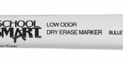 Outlet 😀 School Smart Low Odor Non-Toxic Dry Erase Marker, Bullet Tip, Assorted, Set Of 4 👏 -School Smart - shop 1402628 Blue ecommfullsize