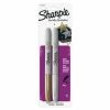 Deals 🧨 Sharpie Sanford Metallic Non-Toxic Quick-Drying Permanent Marker, Fine Tip, Gold/Silver, Pack Of 2 💯