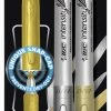 Budget ❤️ BIC Intensity Permanent Metallic Marker, Fine Tip, Gold And Sliver, Pack Of 2 🤩 -School Smart - shop 1465021 ecommfullsize
